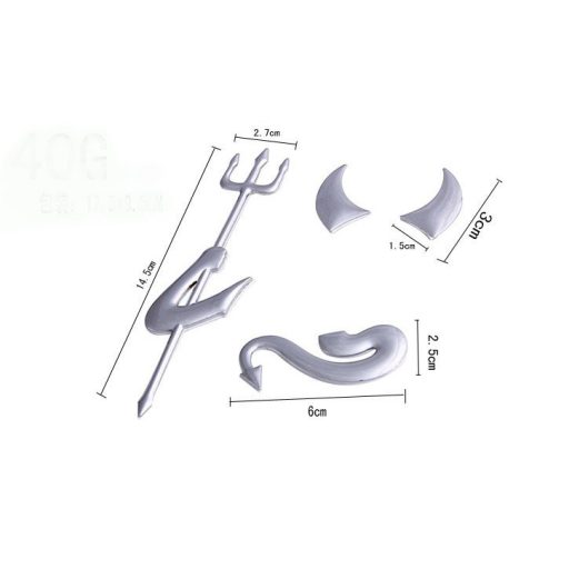 3D autó ördög matrica arany színű