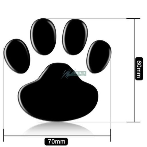 3D Kutya mancs autós matrica 1 pár