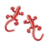 3D metal Gekkó matrica piros színű, Audi-hoz