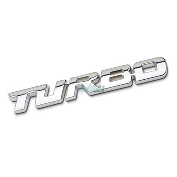 Turbo 3D metal autós matrica