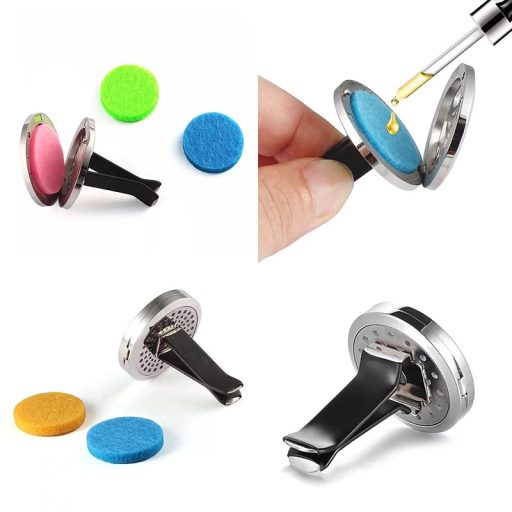 Aromaterápiás autóillatosító illatpárna csillámos 22 mm