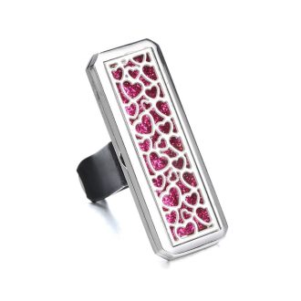   Szivecskék - Aromaterápiás autóillatosító - aroma diffúzor 316L nemesacél