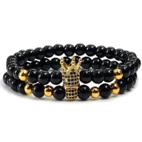 Ásvány páros karkötő