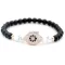 Mindent látó rózsaarany szemes ásvány karkötő Howlit - Onyx
