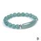 Ásvány karkötő amazonit charm