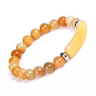 Ásvány karkötő aventurin charm