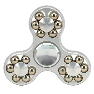 Hexagonal Fidget Spinner újpörgettyű metál - tároló dobozzal