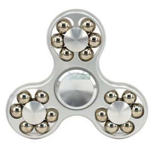 Hexagonal Fidget Spinner újpörgettyű metál - tároló dobozzal