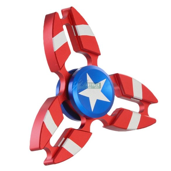 Fidget Spinner újpörgettyű Amerika kapitány II. 3 karos