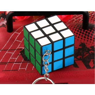   Mini ügyességi játék, kulcstartó, táskadísz Rubik kocka