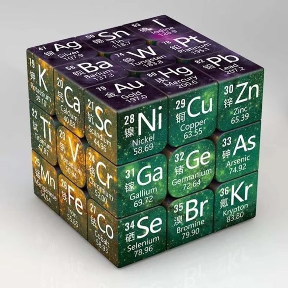 Sheldon Mágikus (Rubik) kockája - periódusos kocka
