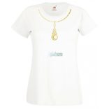 Nyaklánc női rövid ujjú póló