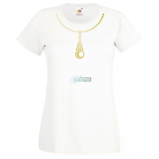 Nyaklánc női rövid ujjú póló