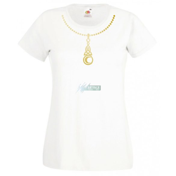Nyaklánc női rövid ujjú póló