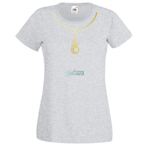 Nyaklánc női rövid ujjú póló