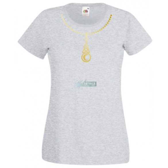 Nyaklánc női rövid ujjú póló