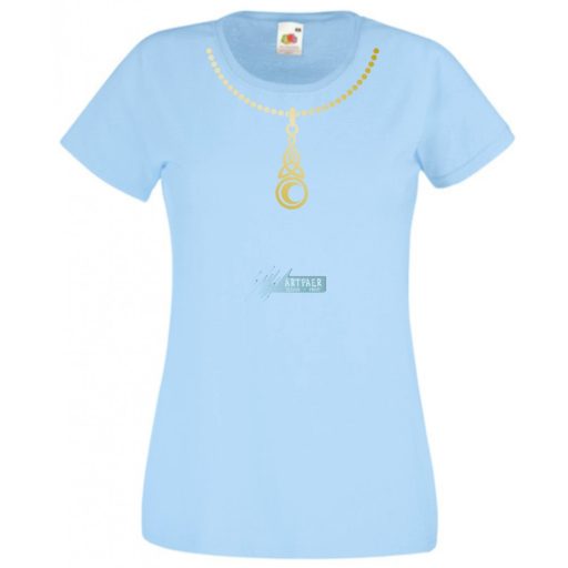 Nyaklánc női rövid ujjú póló