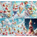 Étel-Ital - Cukrász - fagyizós dekorációs poszter