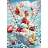 Étel-Ital - Cukrász - fagyizós dekorációs poszter