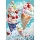 Étel-Ital - Cukrász - fagyizós dekorációs poszter