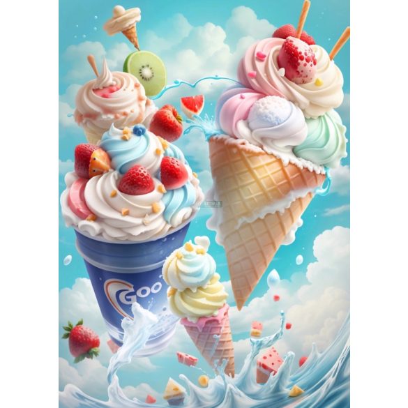 Étel-Ital - Cukrász - fagyizós dekorációs poszter