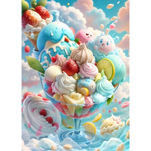 Étel-Ital - Cukrász - fagyizós dekorációs poszter