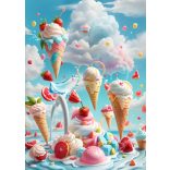 Étel-Ital - Cukrász - fagyizós dekorációs poszter