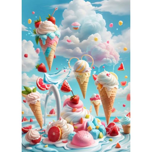 Étel-Ital - Cukrász - fagyizós dekorációs poszter