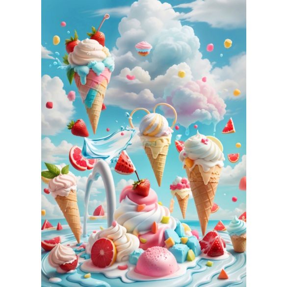 Étel-Ital - Cukrász - fagyizós dekorációs poszter