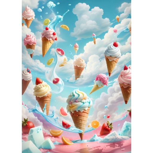 Étel-Ital - Cukrász - fagyizós dekorációs poszter