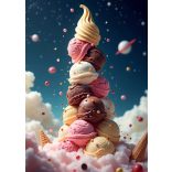 Étel-Ital - Cukrász - fagyizós dekorációs poszter