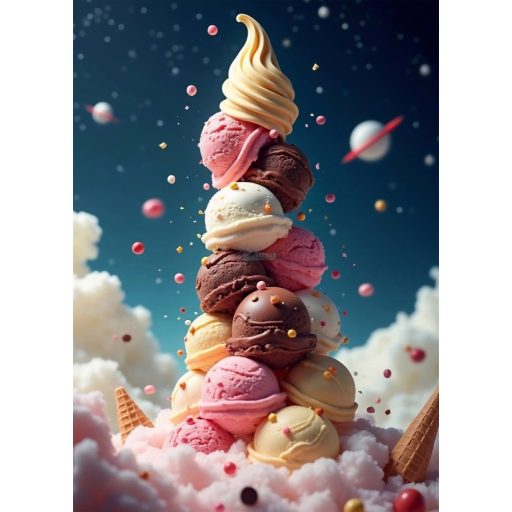 Étel-Ital - Cukrász - fagyizós dekorációs poszter