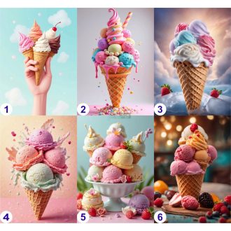 Étel-Ital - Cukrász - fagyizós dekorációs poszter