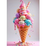 Étel-Ital - Cukrász - fagyizós dekorációs poszter