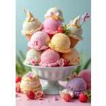 Étel-Ital - Cukrász - fagyizós dekorációs poszter