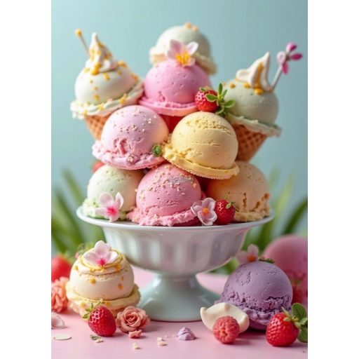 Étel-Ital - Cukrász - fagyizós dekorációs poszter