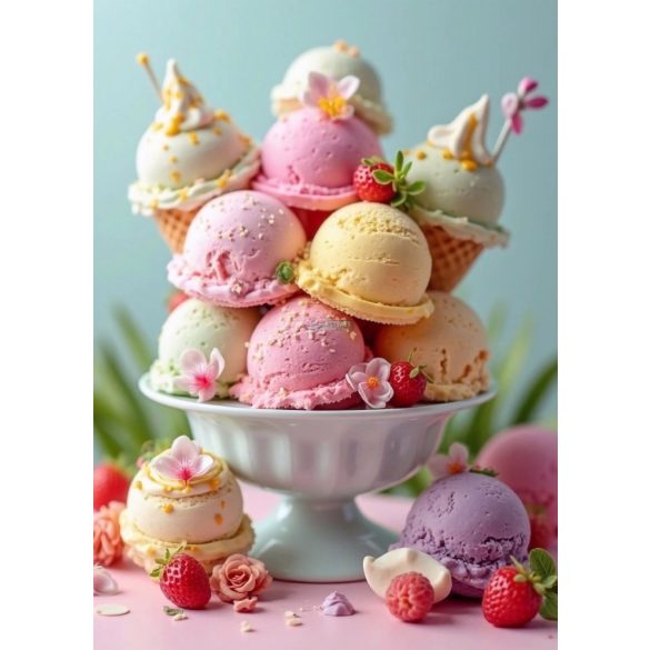 Étel-Ital - Cukrász - fagyizós dekorációs poszter