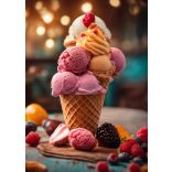 Étel-Ital - Cukrász - fagyizós dekorációs poszter