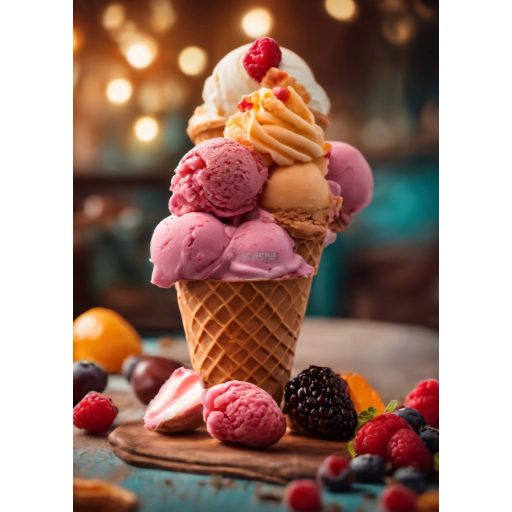 Étel-Ital - Cukrász - fagyizós dekorációs poszter