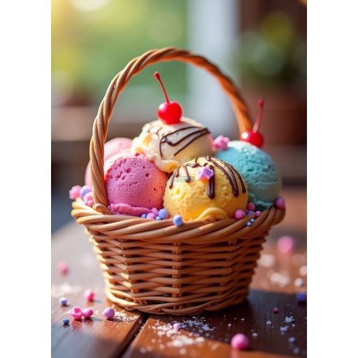 Étel-Ital - Cukrász - fagyizós dekorációs poszter