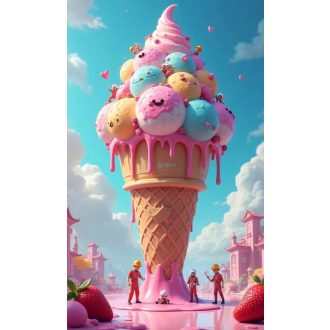 Étel-Ital - Cukrász - fagyizós dekorációs poszter