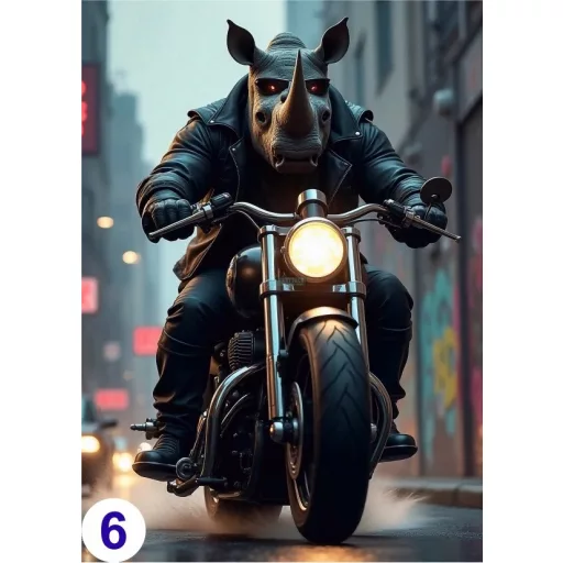 Humoros motoros, élővilág - poszter