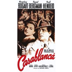 Retro Filmplakát - Casablanca -C