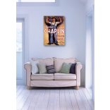 Retro Filmplakát - Charlie Chaplin - Modern Times