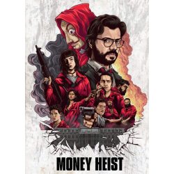   Retro Filmplakát - A nagy pénzrablás - La Casa De Papel -A