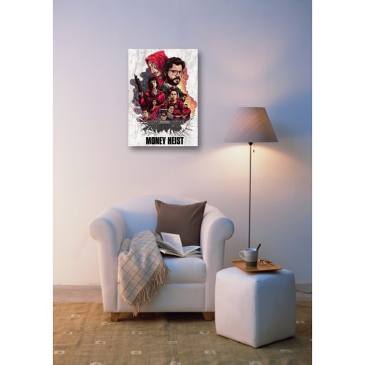 Retro Filmplakát - A nagy pénzrablás - La Casa De Papel -A