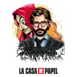   Retro Filmplakát - A nagy pénzrablás - La Casa De Papel -B