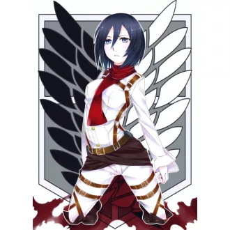   FanArt Anime - Attack On Titan - Shingeki no Kyojin - Mikasa Ackerman /A - poszter
