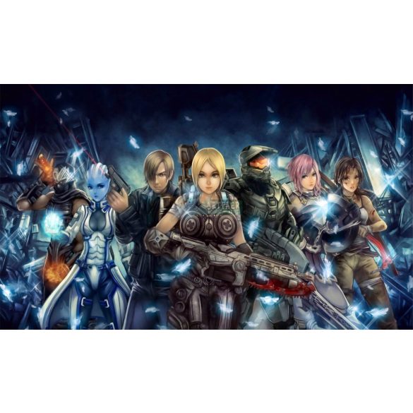 FanArt Anime Mix-7 - Resident Evil-Gears of War-Final Fantasy-Tomb Raider-Mass Effect-Ninja Gaiden - poszter