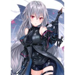 FanArt Anime - Arknights - Skadi -A - poszter
